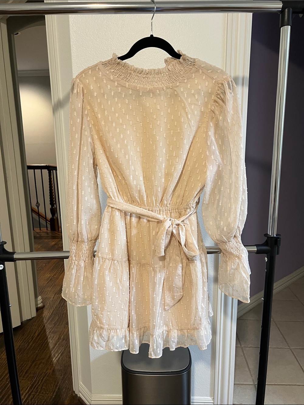 Love Riche Cream Mini Dress with Belt Boot Barn